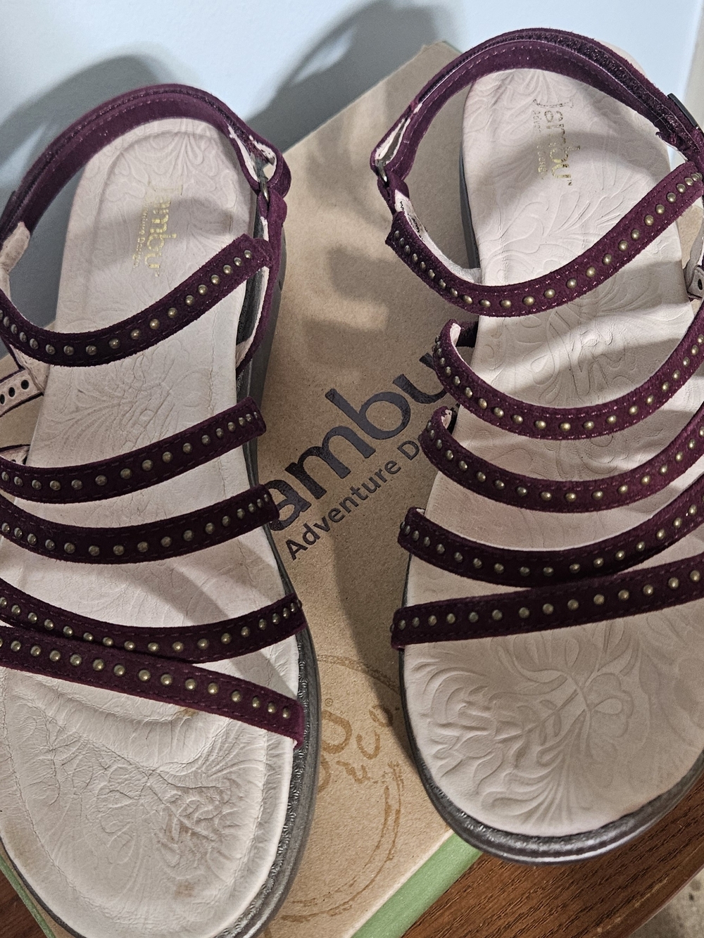 Earth Shoes Women’s Burgundy Strappy Sandals